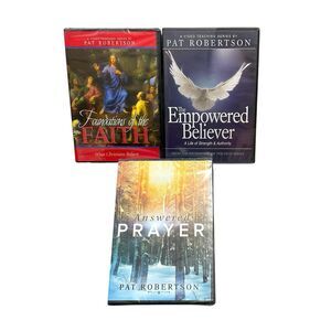 Pat Robertson 3 DVD Lot: Foundation of Faith The Empowered Believer Answer Pray